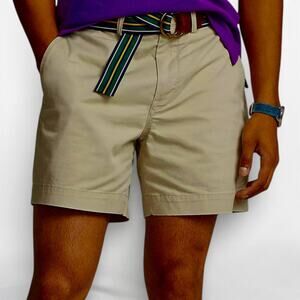 Polo Ralph Lauren Classic Fit 6" Khaki Chino Shorts Men's Size 40 Stretch NWT